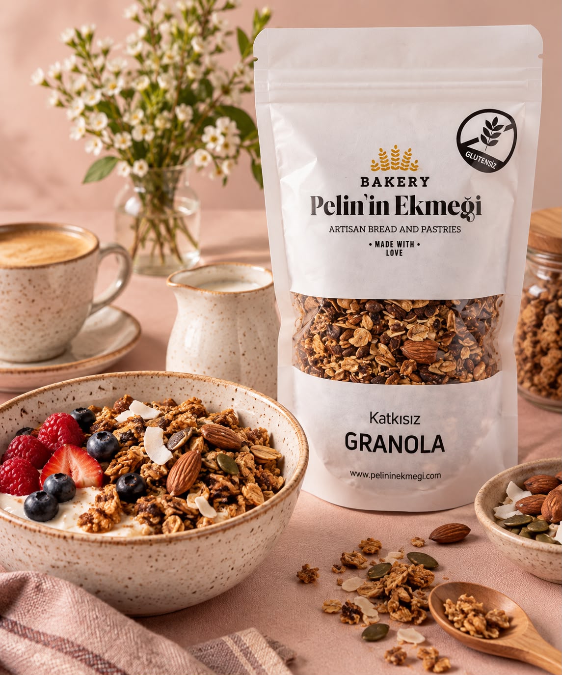 Glutensiz Granola Glutensiz Granola / Rafine Şekersiz - Görsel 1